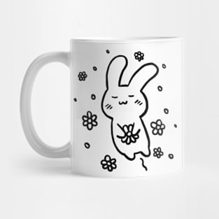 Happy Rabbit ( back ) Mug